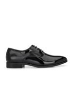 House of Pataudi Men Textured Formal Oxfords