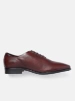 House of Pataudi Men Textured Oxfords