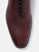 House of Pataudi Men Textured Oxfords