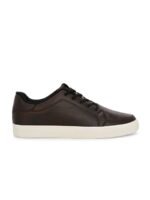 HRX by Hrithik Roshan Men Brown Contrast Sole Lace Up Sneakers