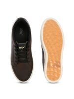 HRX by Hrithik Roshan Men Brown Contrast Sole Lace Up Sneakers