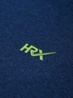 HRX by Hrithik Roshan Men Navy Blue Typography Printed Rapid-Dry Training T-Shirt