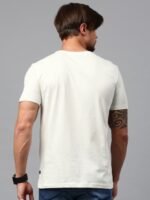 HRX by Hrithik Roshan Men Off-White Printed T-shirt