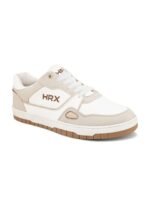 HRX by Hrithik Roshan Men White Gamescape Colourblocked Round Toe Lightweight Sneakers