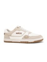 HRX by Hrithik Roshan Men White Gamescape Colourblocked Round Toe Lightweight Sneakers