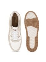 HRX by Hrithik Roshan Men White Gamescape Colourblocked Round Toe Lightweight Sneakers