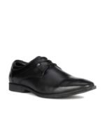 Hush Puppies Men AARON 2.0 DERBY Round Toe Leather Formal Oxfords