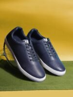 Hush Puppies Men Perforations Round Toe Leather Sneakers