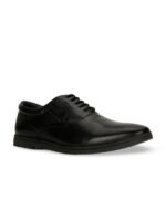 Hush Puppies Men Textured Leather Formal Oxfords