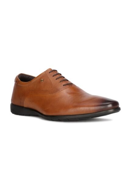 Hush Puppies Men Textured Round Toe Formal Oxfords