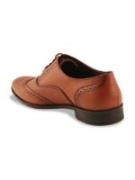 iD Men Tan Lace Up Formal Shoes