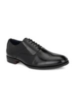 INVICTUS Men Black Solid Formal Oxfords