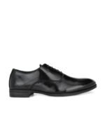 INVICTUS Men Black Solid Formal Oxfords