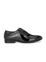 INVICTUS Men Black Solid Leather Formal Oxford Shoes