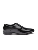 INVICTUS Men Black Textured Formal Oxfords