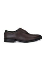 INVICTUS Men Brown Solid Formal Leather Oxfords