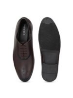 INVICTUS Men Brown Solid Formal Leather Oxfords