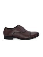 INVICTUS Men Brown Woven Design Oxfords Formal Shoe