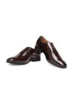 INVICTUS Men Maroon Formal Oxford Shoes