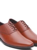 INVICTUS Men Tan Brown Formal Oxfords