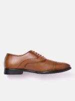 INVICTUS Men Textured Formal Oxfords with Perforated Detail