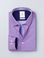 INVICTUS Purple Slim Fit Sustainable Formal Shirt