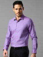 INVICTUS Purple Slim Fit Sustainable Formal Shirt