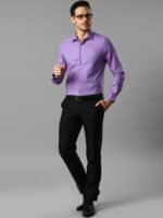 INVICTUS Purple Slim Fit Sustainable Formal Shirt