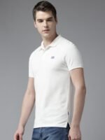 Jack & Jones Men Polo Collar Slim Fit Pure Cotton T-shirt