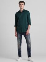 Jack & Jones Men Slim Fit Opaque Casual Shirt