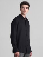 Jack & Jones Spread Collar Casual Pure Cotton Shirt