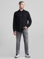 Jack & Jones Spread Collar Long Sleeves Cotton Casual Shirt