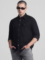 Jack & Jones Spread Collar Long Sleeves Cotton Casual Shirt