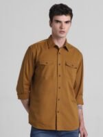 Jack & Jones Spread Collar Long Sleeves Cotton Shirt