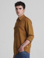 Jack & Jones Spread Collar Long Sleeves Cotton Shirt