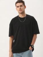 Kook N Keech Typography Printed Drop-Shoulder Sleeves Oversize T-shirt