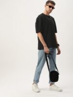 Kook N Keech Typography Printed Drop-Shoulder Sleeves Oversize T-shirt