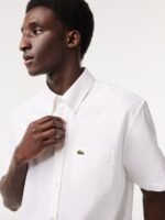 Lacoste Button Down Collar Oxford Weave Pure Cotton Casual Shirt