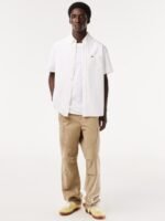 Lacoste Button Down Collar Oxford Weave Pure Cotton Casual Shirt