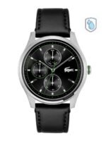 Lacoste Men Brass Dial & Leather Straps Analogue Multi Function Watch 2011209