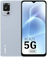 Lava Blaze 5G (Glass Blue, 6GB RAM, UFS 2.2 128GB Storage) | 5G Ready | 50MP AI Triple Camera | Upto 11GB Expandable RAM | Charger included | Clean Android (No Bloatware)