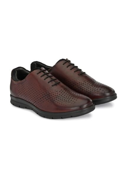 LEGWORK Men Leather Formal Oxfords