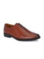 LEGWORK Men Textured Formal Oxfords