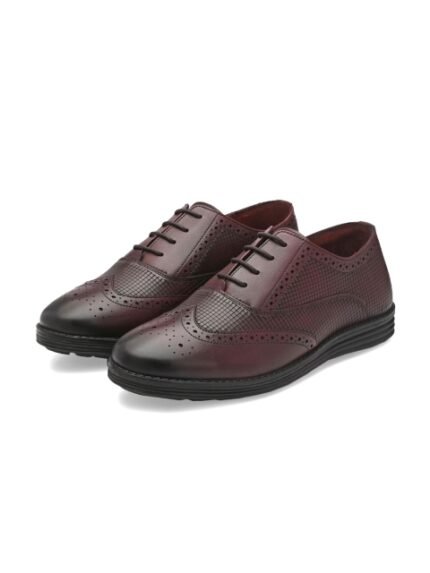 LEGWORK Men Textured Formal Oxfords 2.0