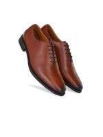 LEGWORK Men Textured Formal Oxfords