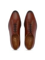 LEGWORK Men Textured Formal Oxfords