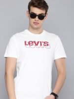 Levis Brand Logo Printed Pure Cotton T-shirt