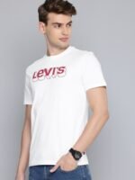 Levis Brand Logo Printed Pure Cotton T-shirt