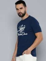 Levis Men Brand Logo Printed Pure Cotton Slim Fit T-shirt