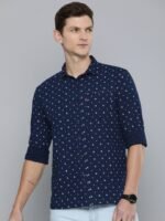 Levis Pure Cotton Slim Fit Geometric Printed Casual Shirt